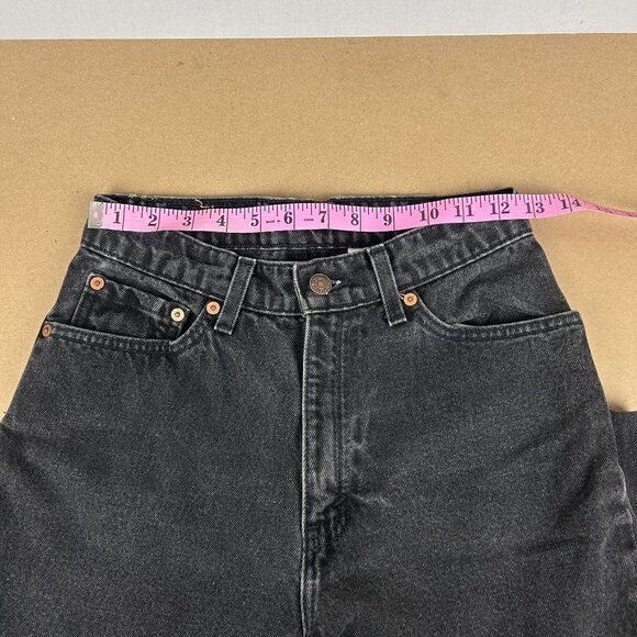 Levi's Vintage 512 Slim Fit Tapered Leg Gray Denim Jeans Womens 9 High Rise 90s - Picture 5 of 10